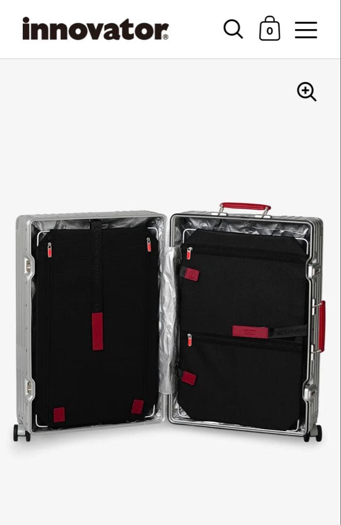 【限定値下げ】イノベーター アルミスーツケース INV5811STP 70L