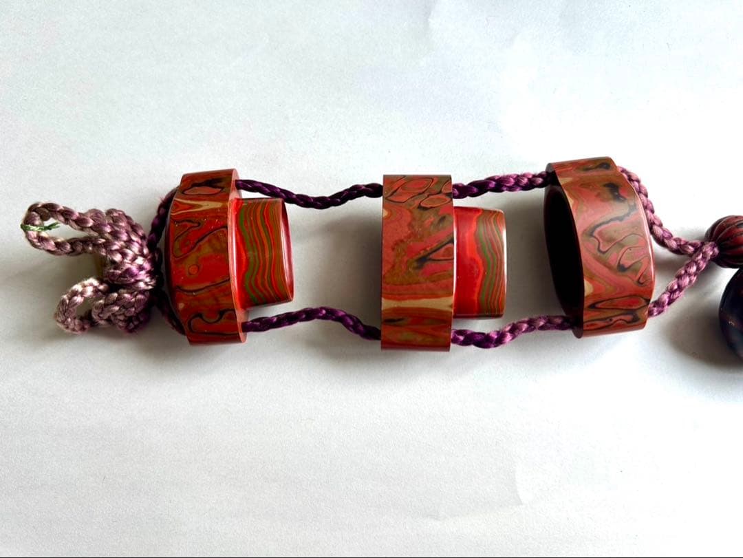 光悦在銘　堆漆印籠　堆朱　湯浅豊太郎