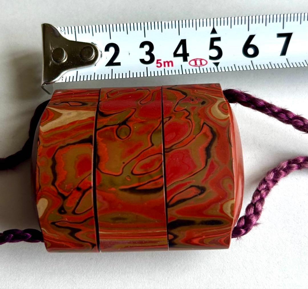 光悦在銘　堆漆印籠　堆朱　湯浅豊太郎