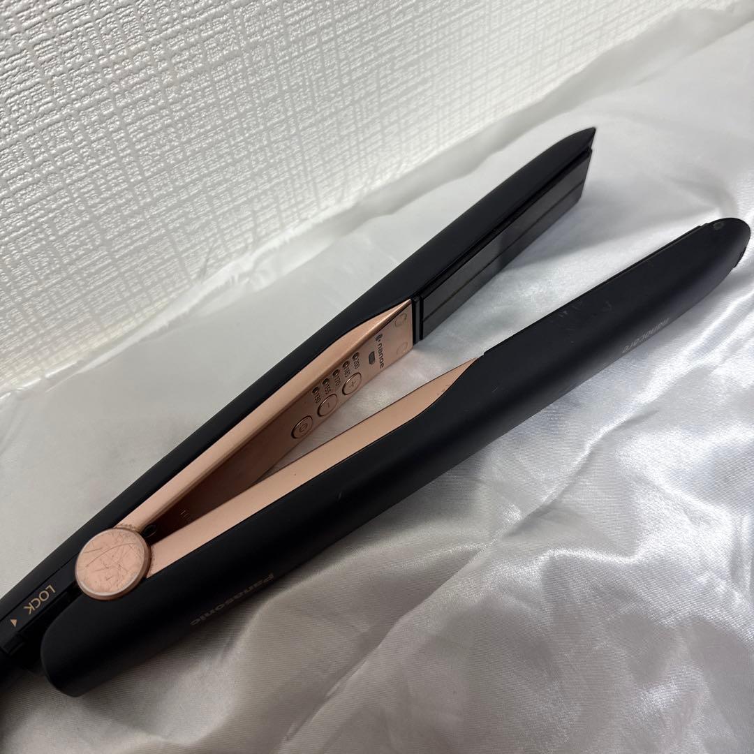 Panasonic EH-HS0E 黒 箱・説明書あり ストレートアイロン