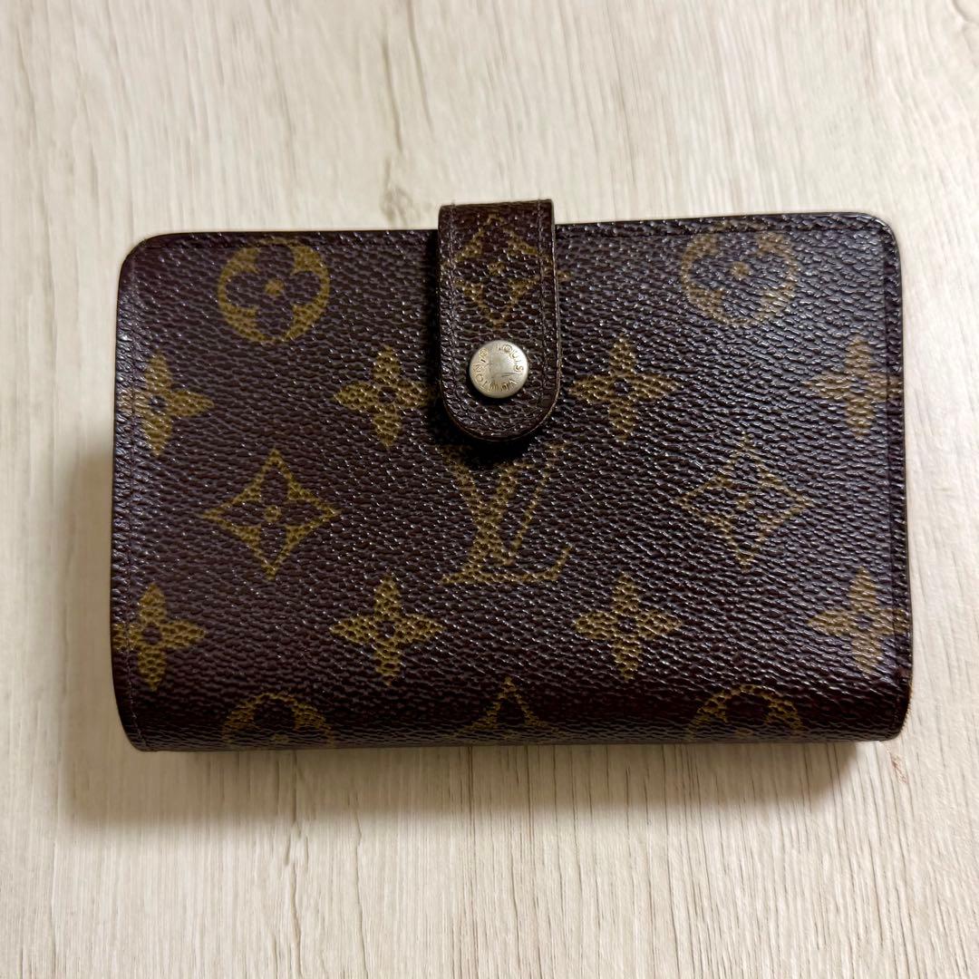 ルイヴィトン　ポルトフォイユ・ヴィエノワ　がま口　レザー