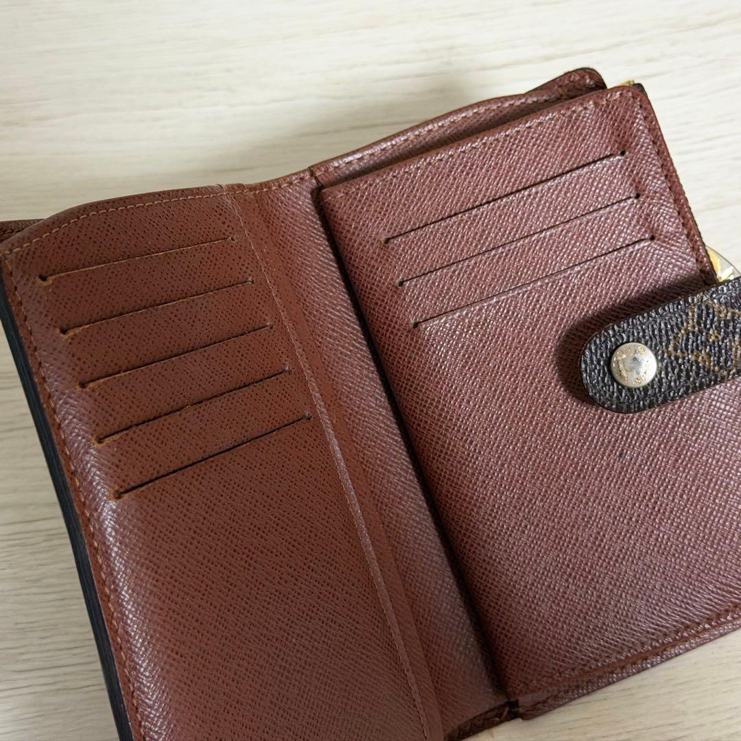 ルイヴィトン　ポルトフォイユ・ヴィエノワ　がま口　レザー
