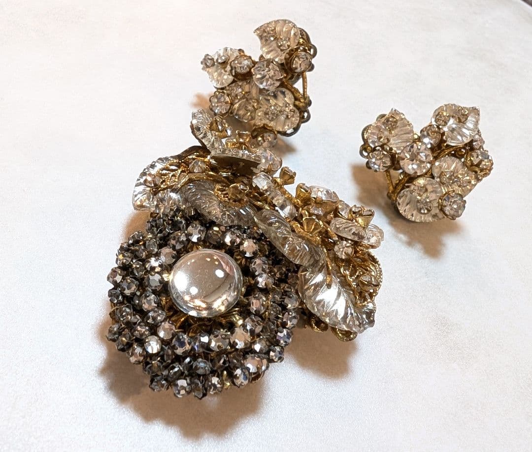 No.0333　ミリアムハスケル　クリアカラー　ブローチセット