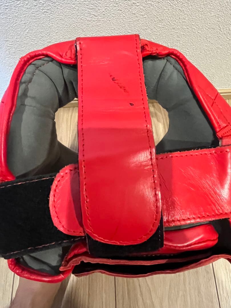 ［週末セール］adidas 赤 ヘッドギア IBA承認 HA631