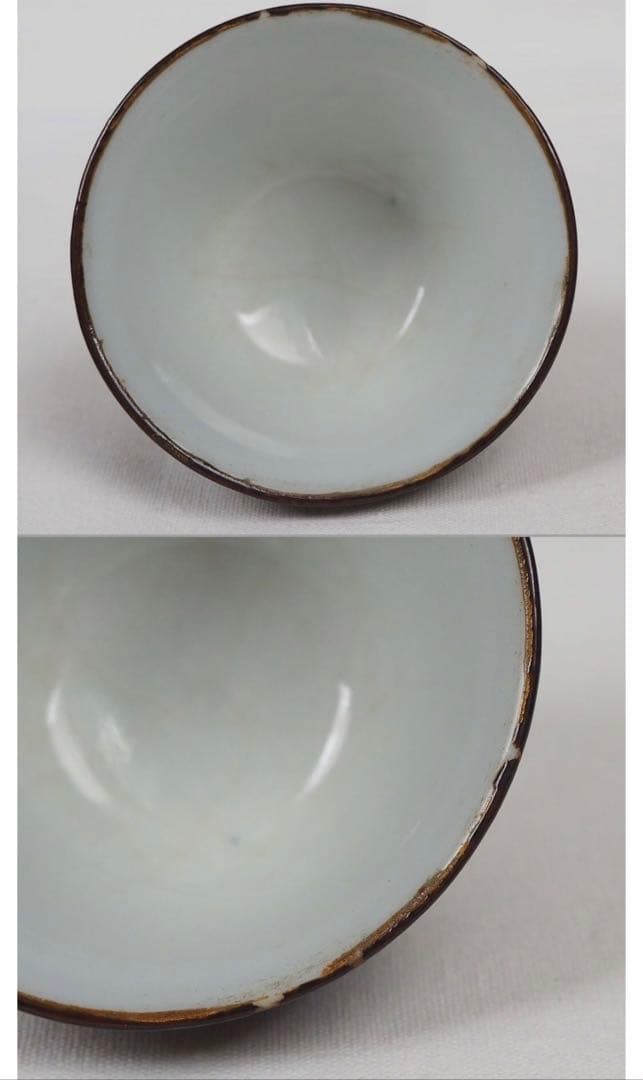 送料無料 極希少　江戸後期～明治期豊楽焼煎茶碗5客 箱付　茶道具