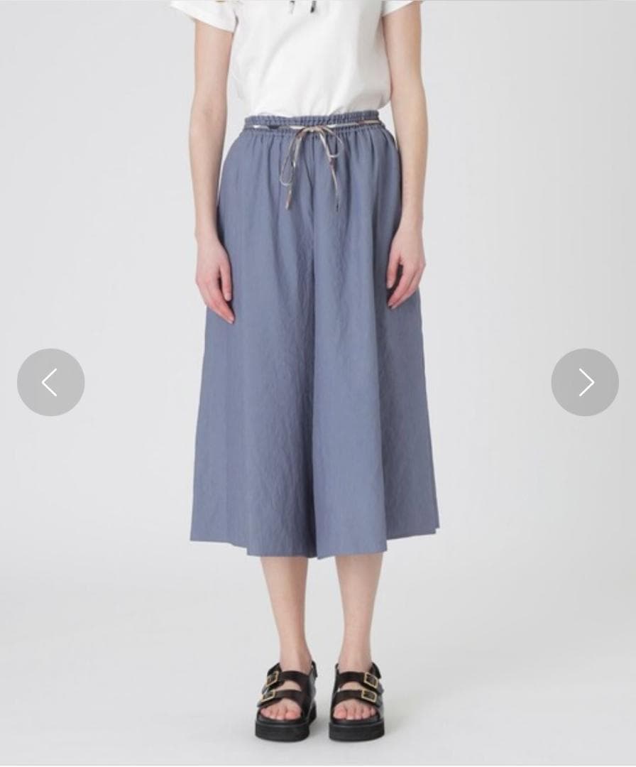 タグ付新品 ブルーレーベルクレストブリッジ ガウチョパンツ ワイド リボンベルト