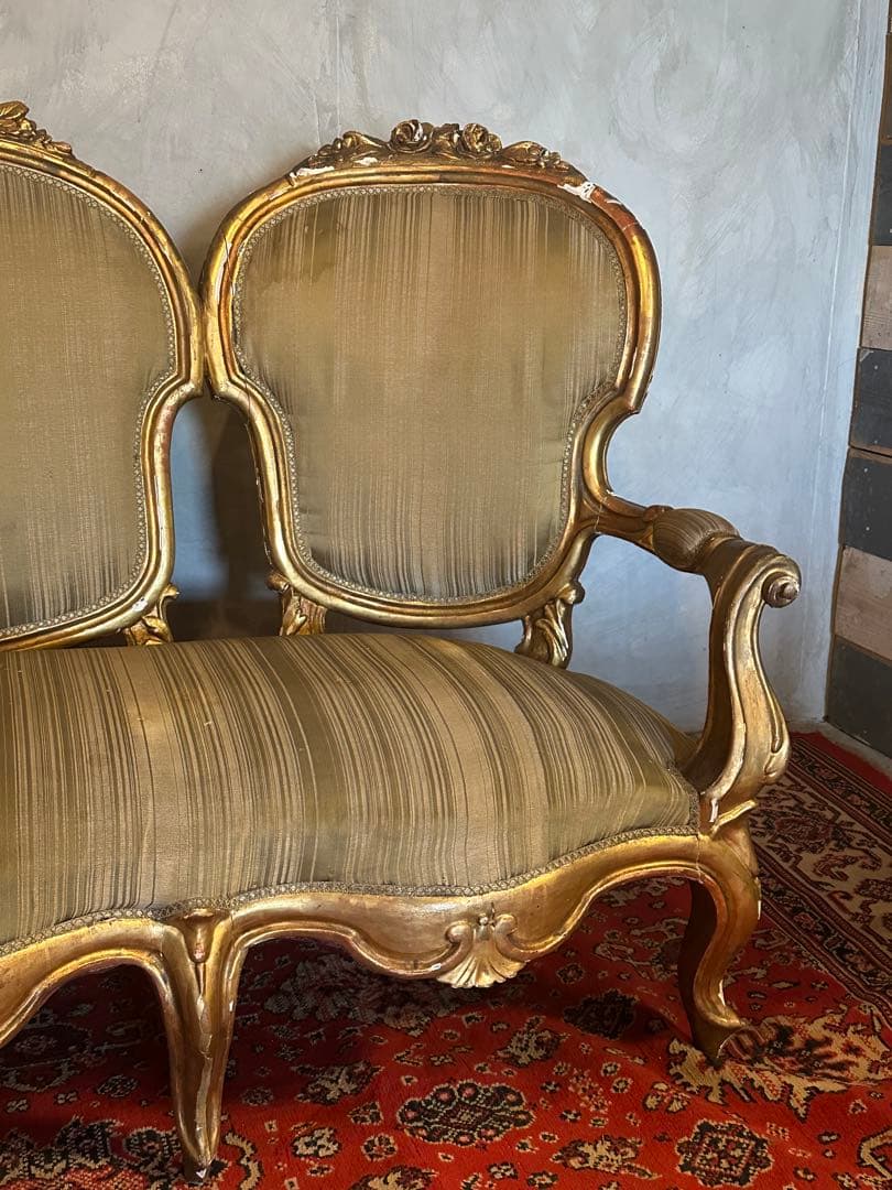【東京都内23区配送無料】ルイ15世　ソファースタジオ　撮影　ディスプレイ用