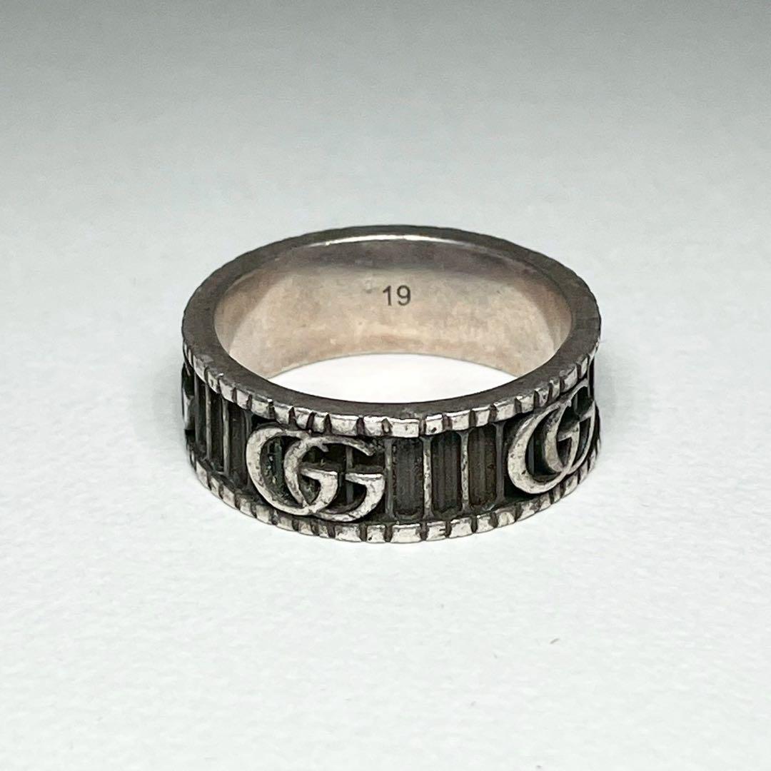 GUCCI グッチ ダブルG GGマーモント リング シルバー925 18号