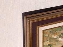 【真作】絵画　金野新一　油彩3号　街道風景　古い町並みの風景　Y191