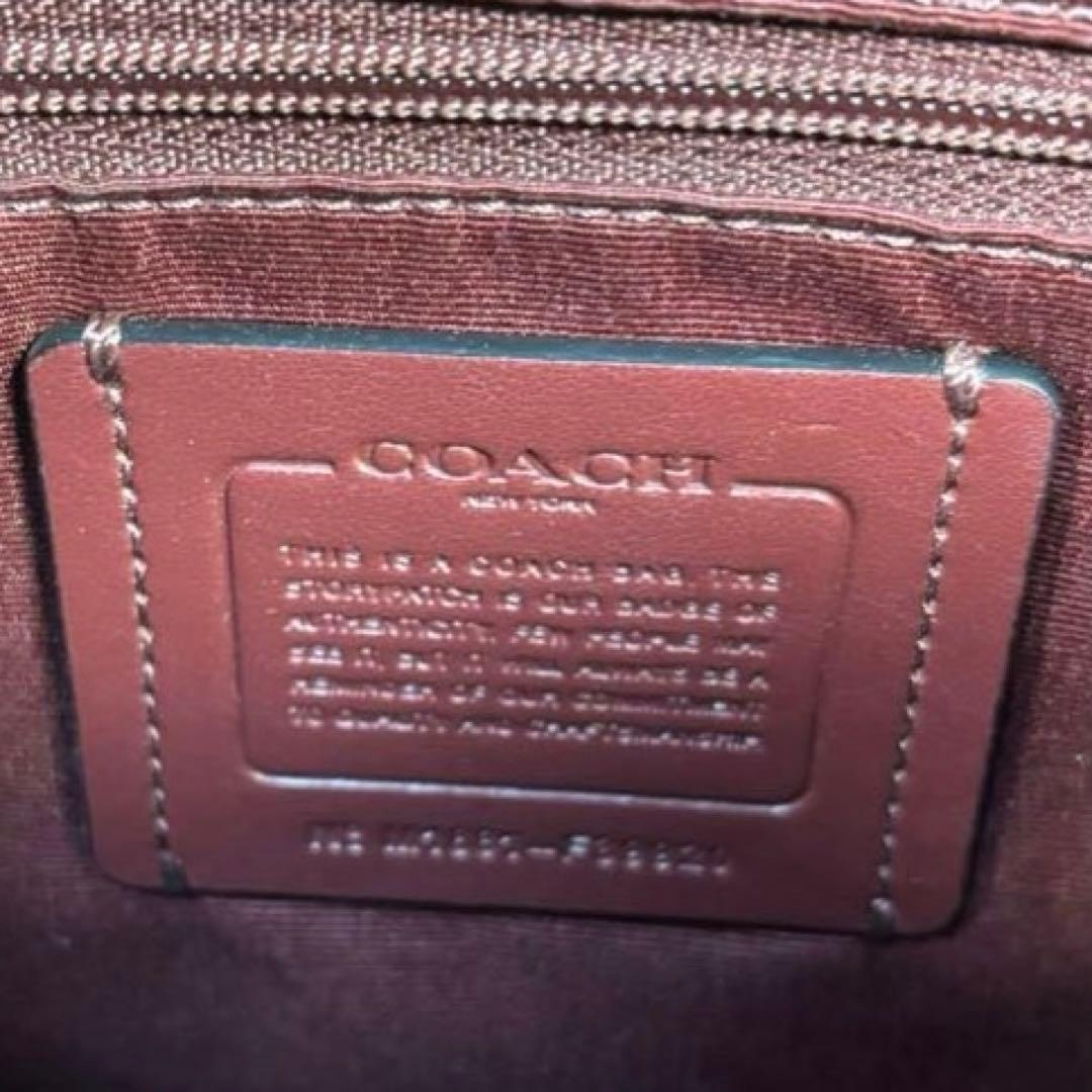 【美品】希少　COACH 2way バッグ シグネチャー　デニム　ボストン