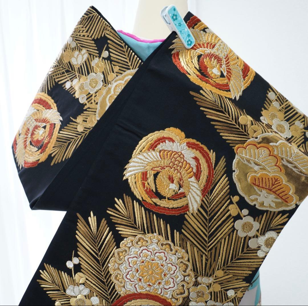 振袖　6点セット【1D】正絹　成人式　成人式