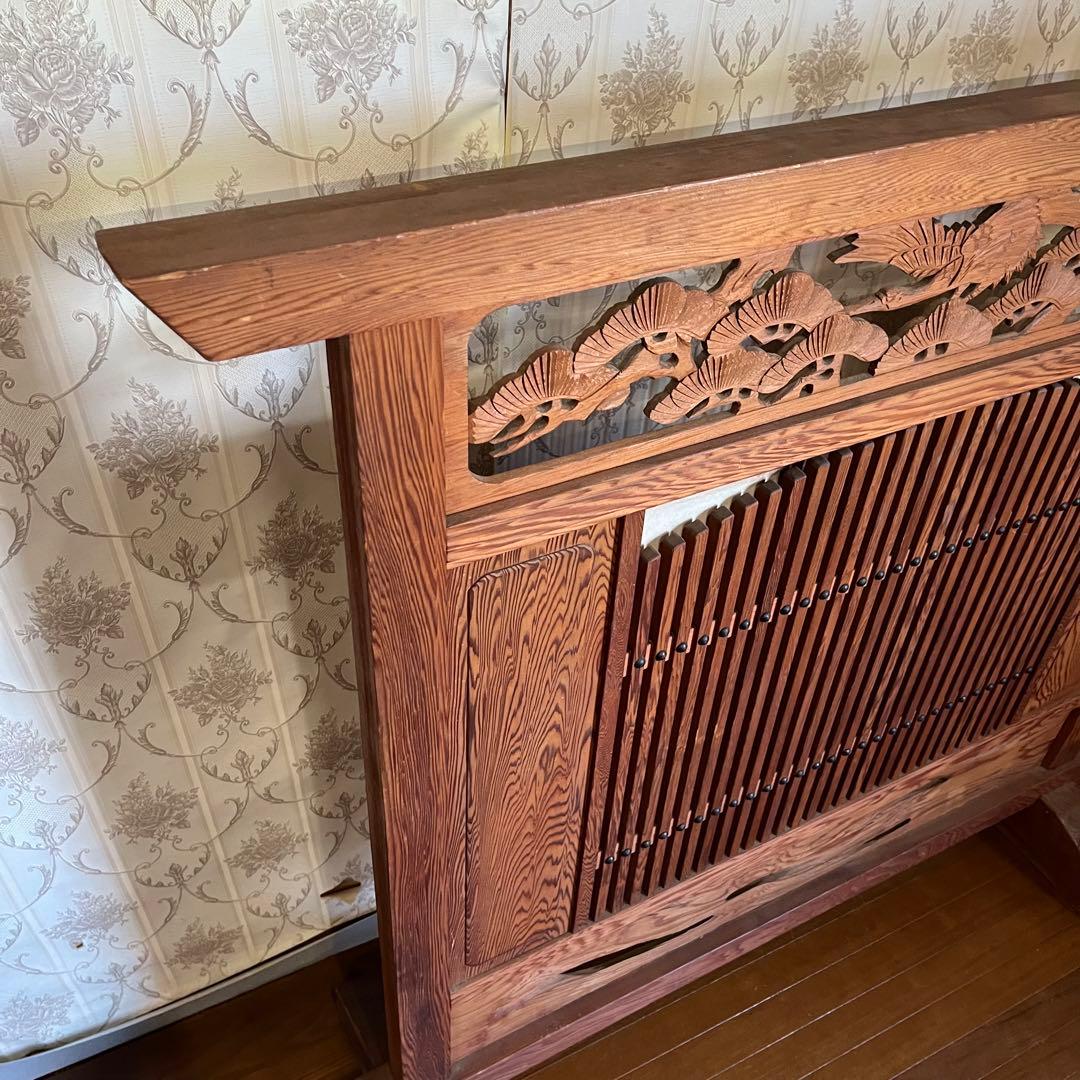 【アンティーク】昭和レトロ 木製 衝立 間仕切り 欄間 パーテーション 古民家