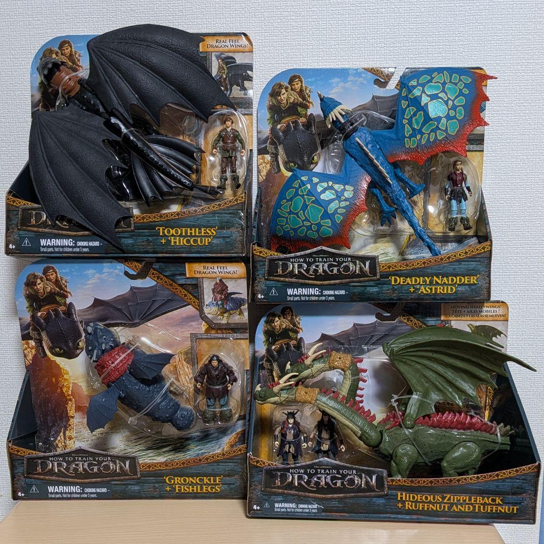 ヒックとドラゴン フィギュア４個セット トゥース
