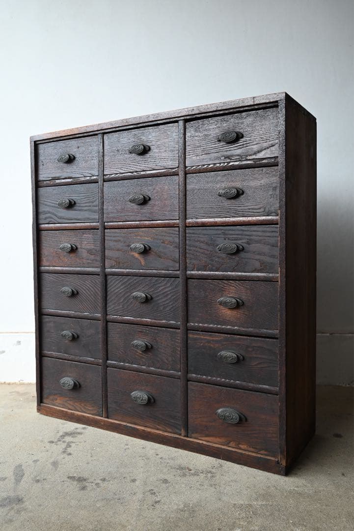 ② 店舗什器 引出 古家具 古道具 古美術 骨董 アンティーク 箪笥 抽斗