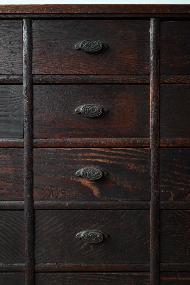 ② 店舗什器 引出 古家具 古道具 古美術 骨董 アンティーク 箪笥 抽斗