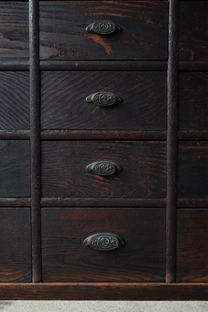 ② 店舗什器 引出 古家具 古道具 古美術 骨董 アンティーク 箪笥 抽斗