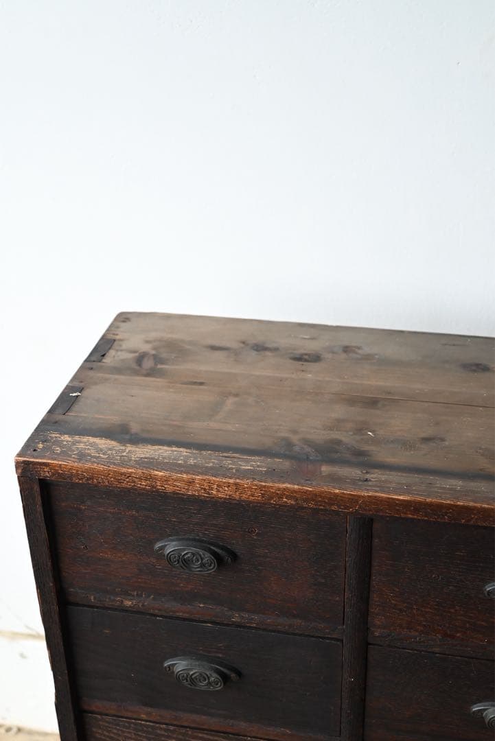 ② 店舗什器 引出 古家具 古道具 古美術 骨董 アンティーク 箪笥 抽斗