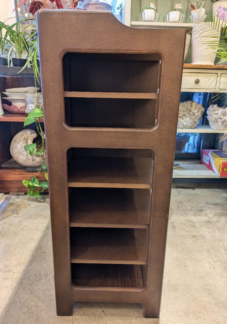 【美品】カリモク ミニサイドボード 電話台 FAX台 木製 収納家具 サイド収納