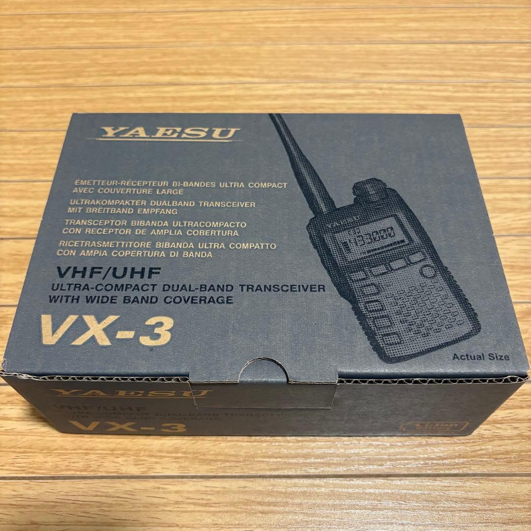 新品•未使用YAESU VX-3 デュアルバンドトランシーバー