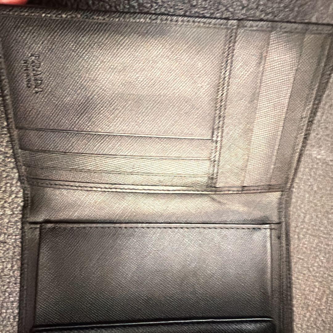 PRADA プラダ　財布　M510A 黒　三つ折り　美品
