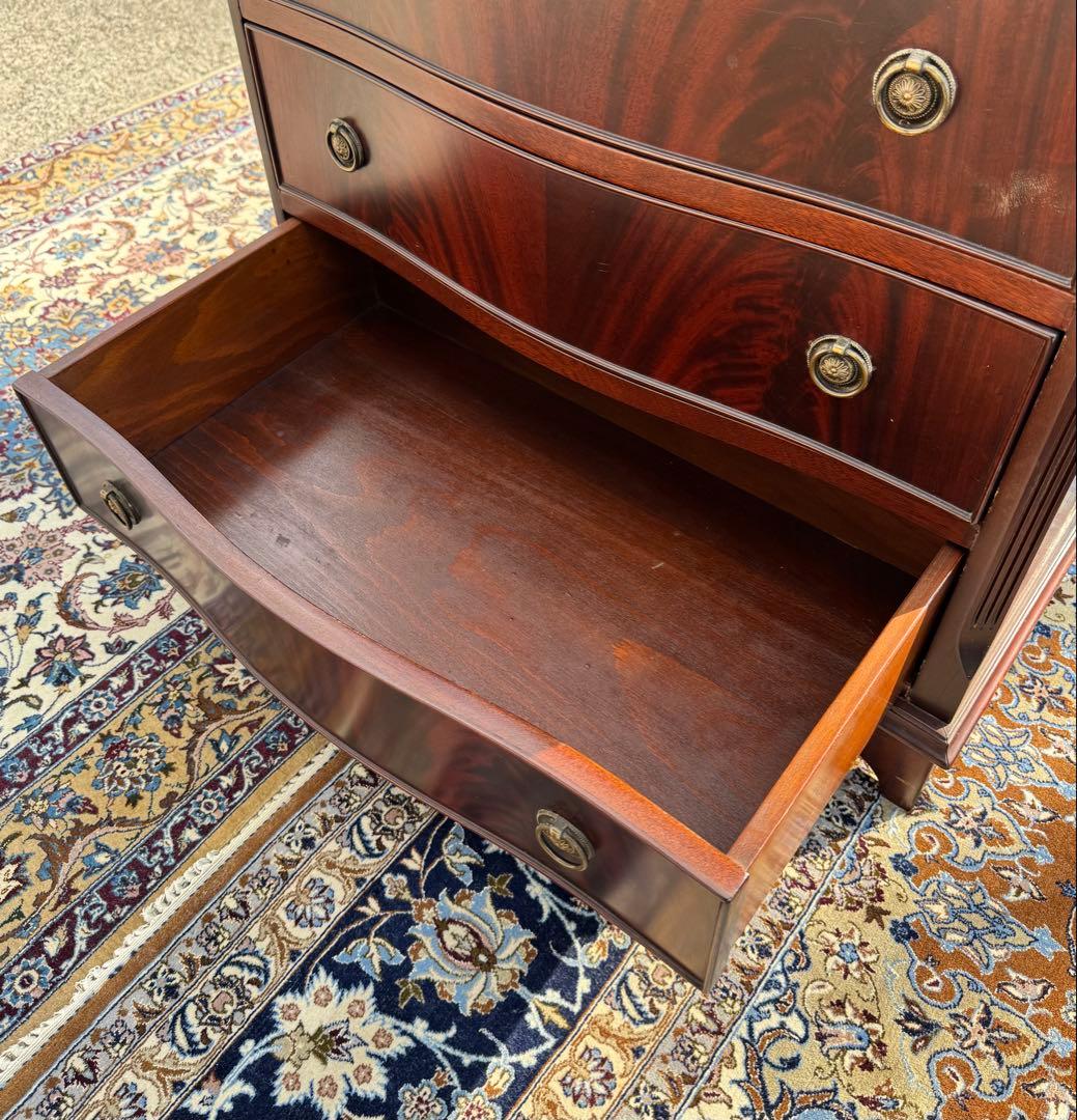 英国ヴィクトリアン マホガニーチェスト 4段