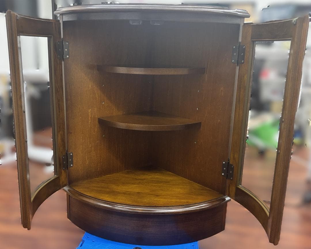 Karimoku カリモク コロニアル コーナー キャビネット アンティーク