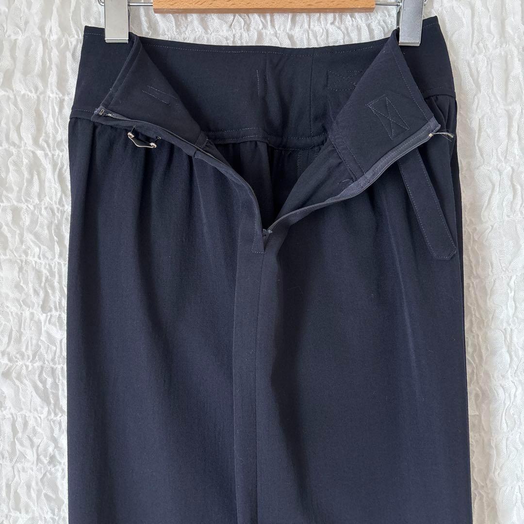トリコ コムデギャルソン ビンテージ ワイド パンツ スカーチョ ギャザー 濃紺