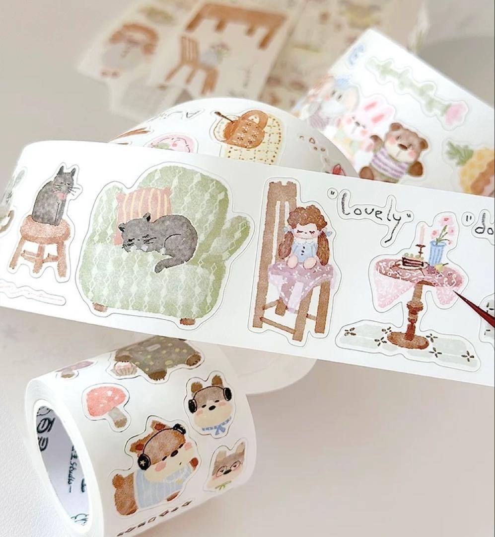 海外マスキングテープ巻売り child 人物マスキングテープ アニマル