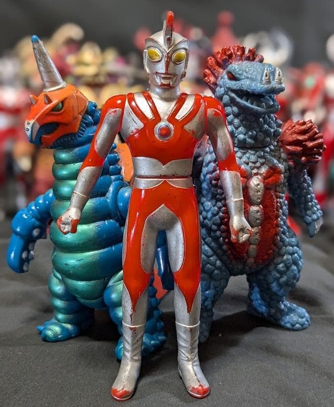 ウルトラマンＡ＆登場超獣・異次元人（バンダイ）ソフビ18体セット＋１