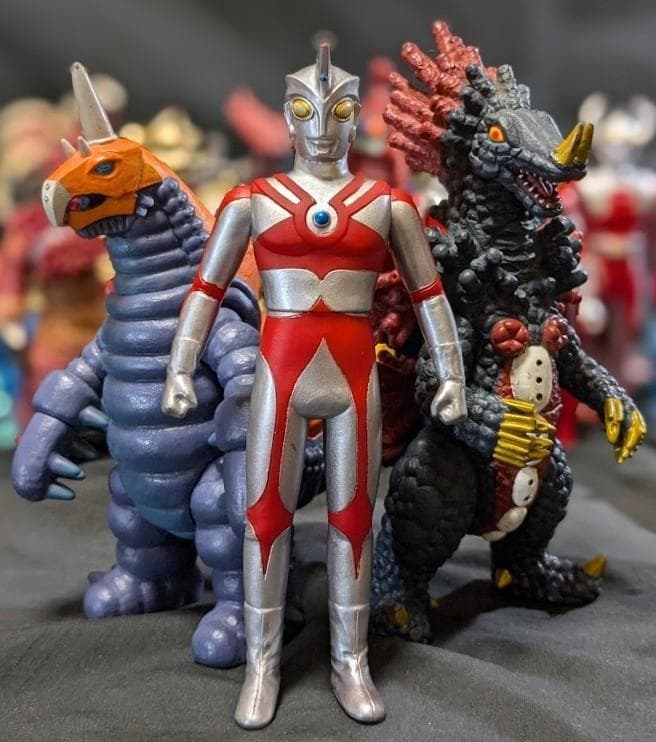 ウルトラマンＡ＆登場超獣・異次元人（バンダイ）ソフビ18体セット＋１