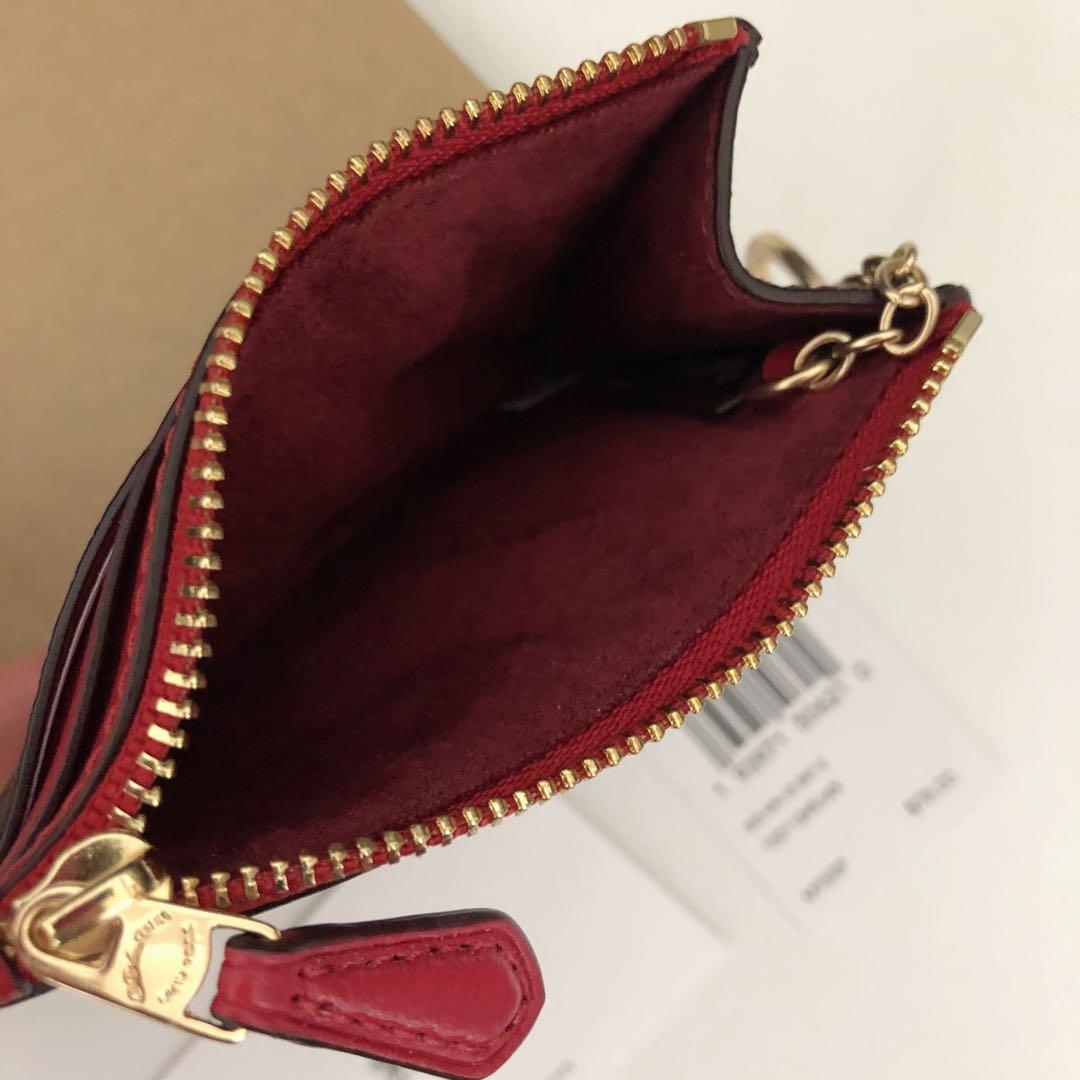 COACH コーチ　ケース 小銭入れ財布　シグネチャー　トゥルーレッド 赤