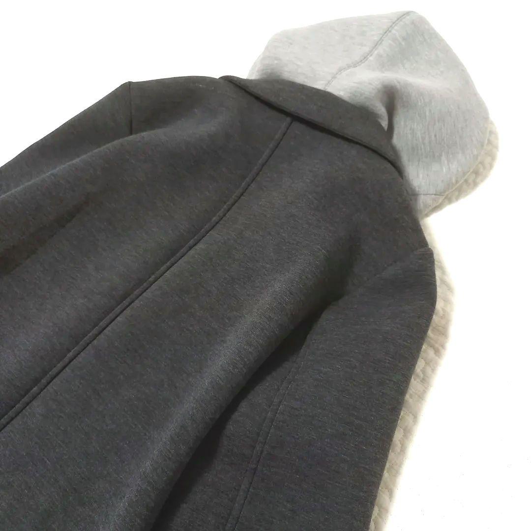 極美品✨ZARA デタッチャブルフードコート ロング チェスター コントラスト