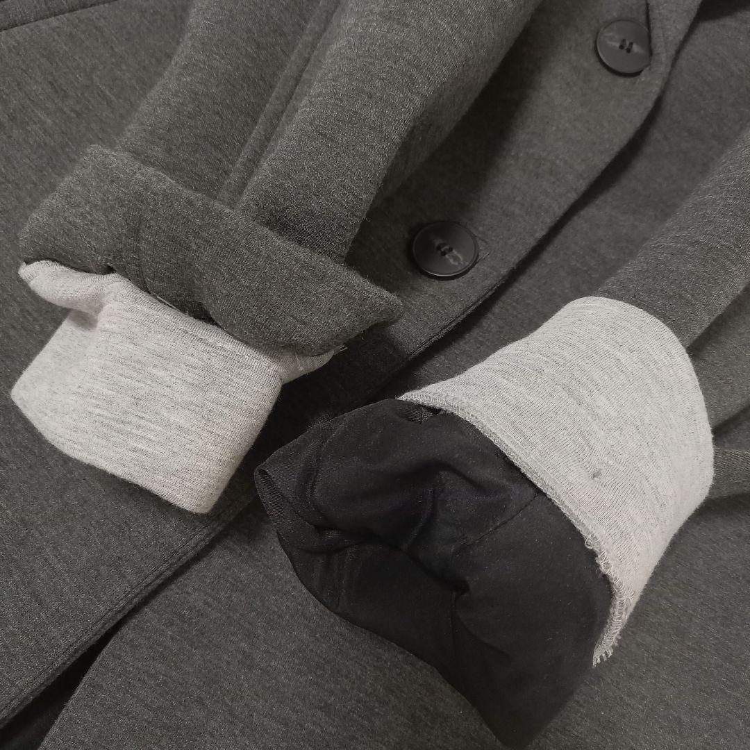 極美品✨ZARA デタッチャブルフードコート ロング チェスター コントラスト