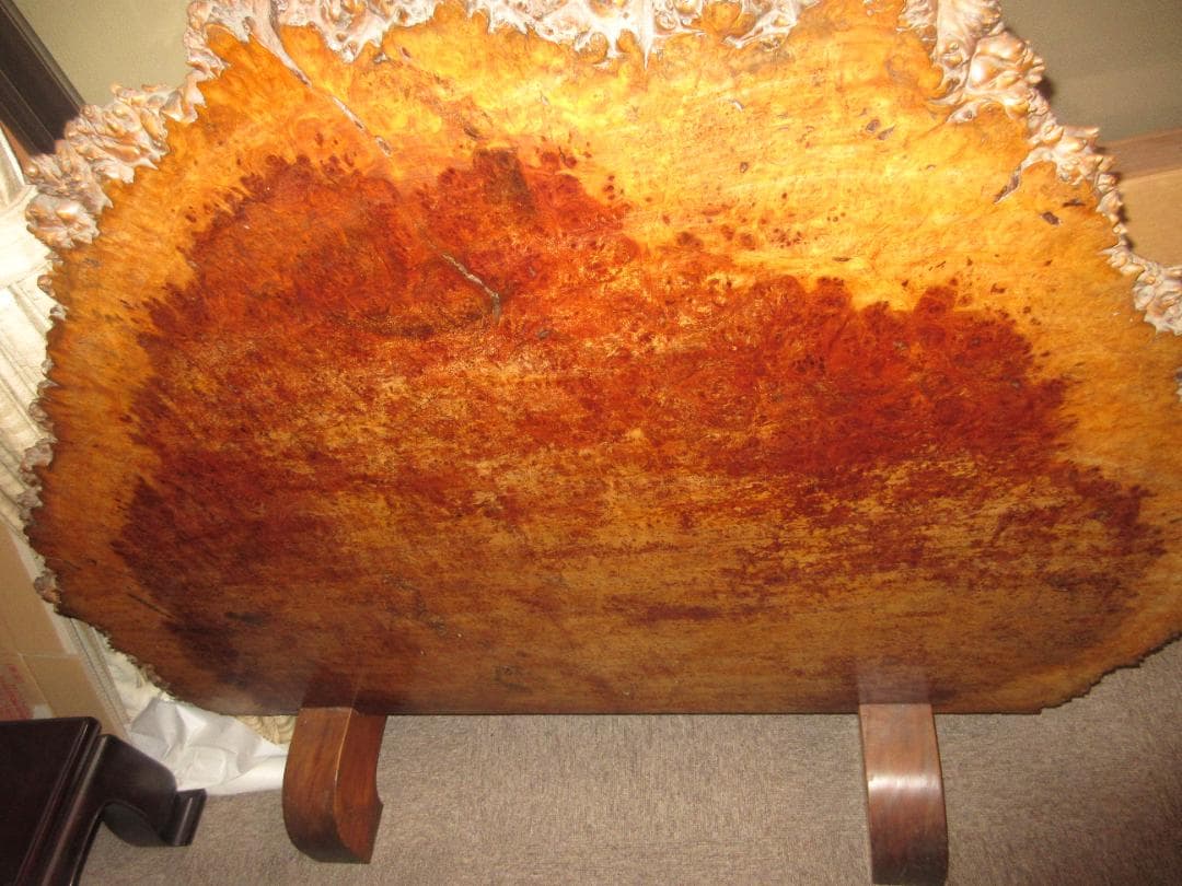 ヴィンテージ　アンティーク　衝立　台座つき