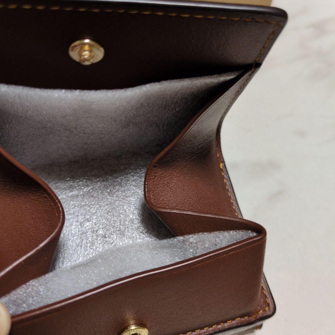 COACH　2つ折り財布 ブラウンレザー