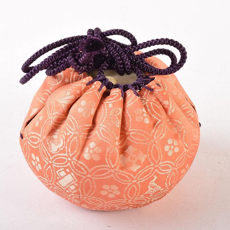 茶道具　京焼　笹田仁史造　大海茶入　宗薫緞子仕覆付　共箱　V　7199