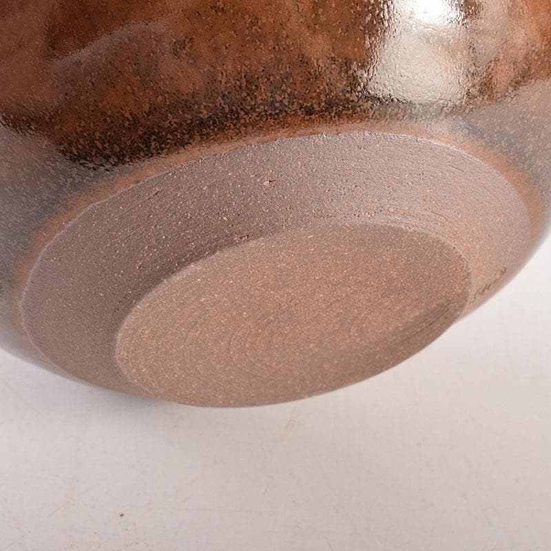 茶道具　京焼　笹田仁史造　大海茶入　宗薫緞子仕覆付　共箱　V　7199