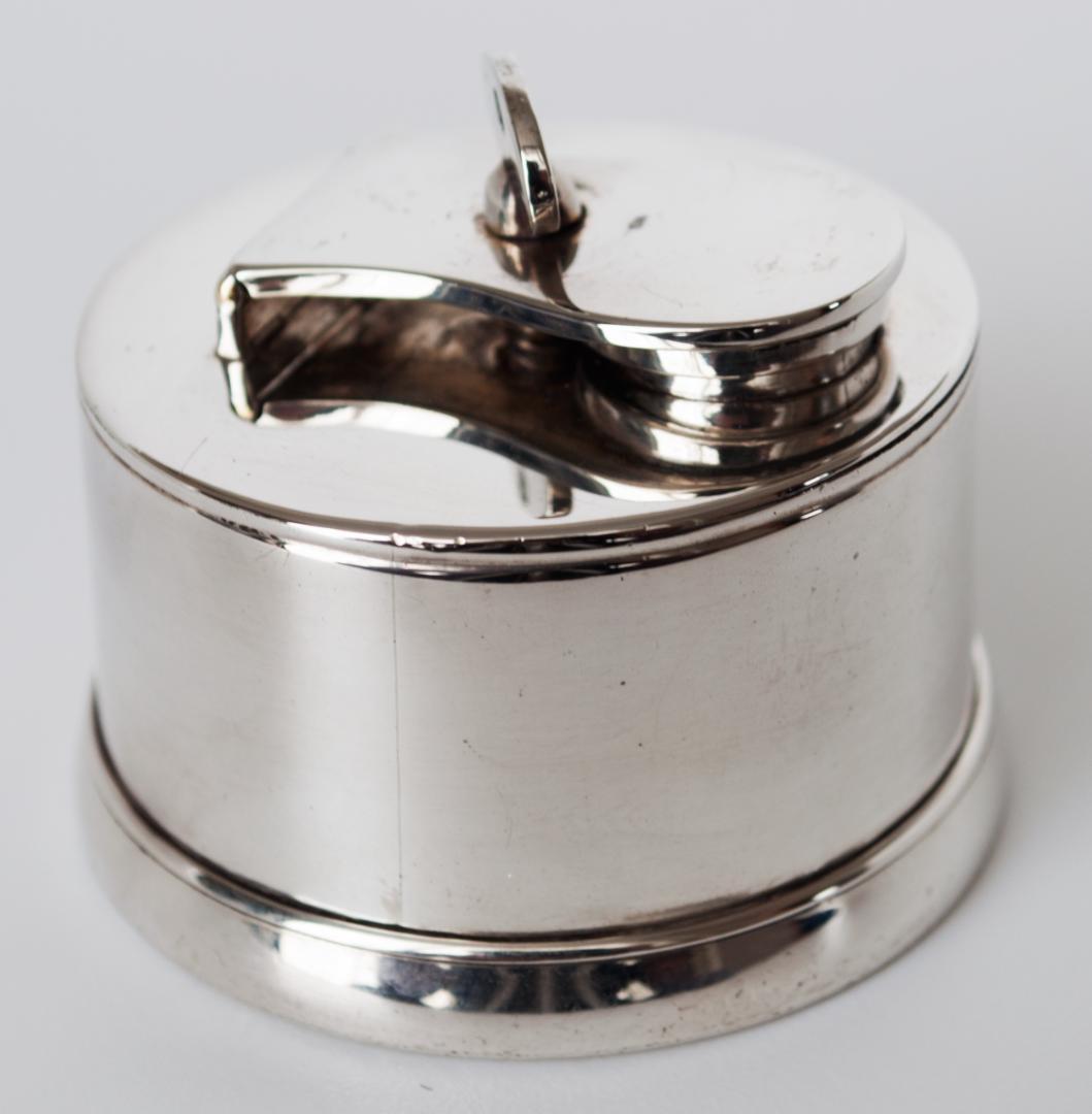 ヴィンテージ スターリングシルバー インクウェル 約1805年製造 イギリス製