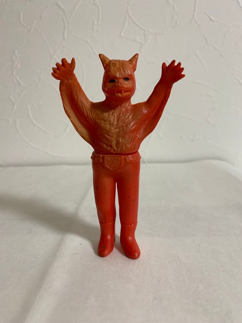 ⚠️レア　1970年　珍色　ムササビードル仮面ライダー　ミニソフビ　旧バンダイ