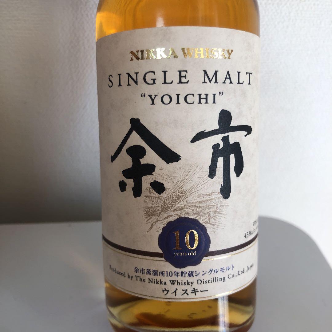 【新品】ニッカ シングルモルトウイスキー 余市10年 180ml