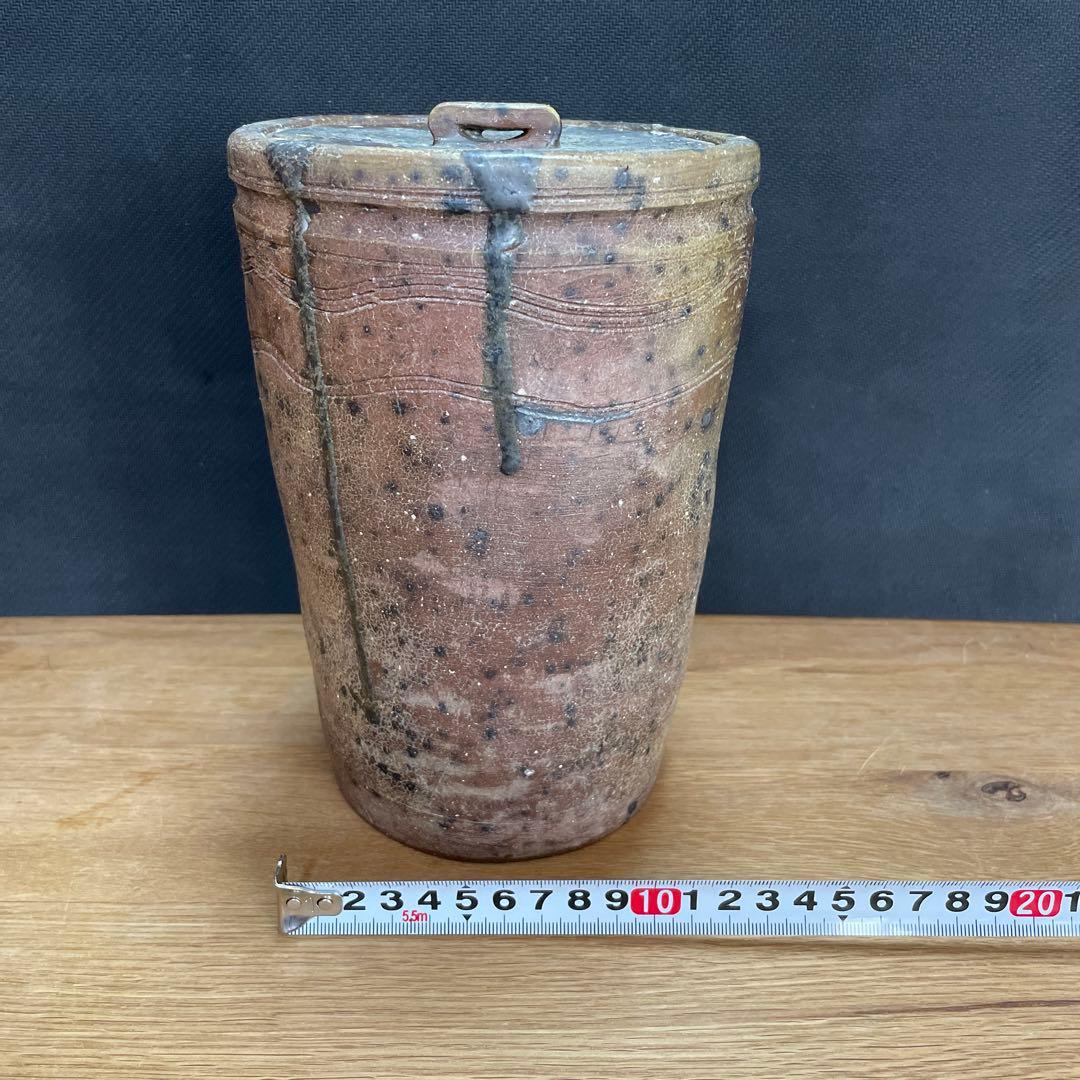 中川伊作　知花南蛮焼き　サンゴ窯変　水指　花いけ　沖縄