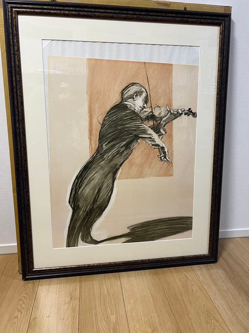 ワイズバッシュ　絵画　横を向くバイオリニスト