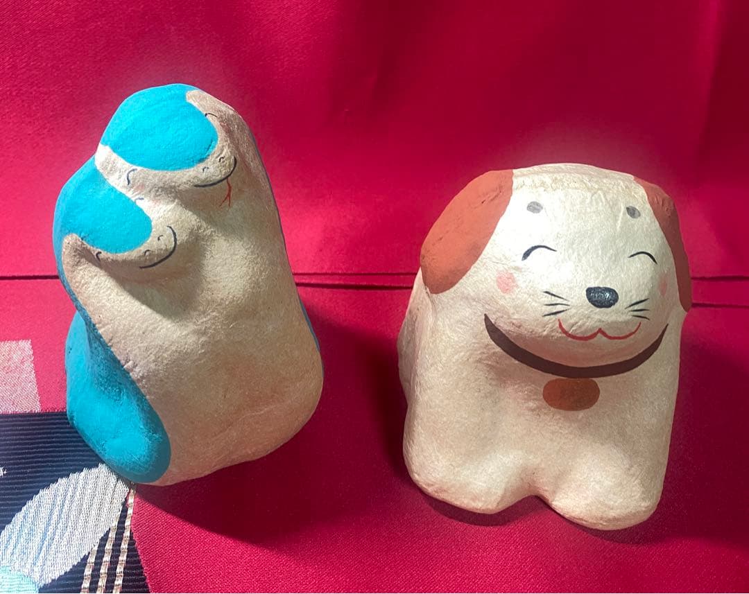 上山張子　ぞう六　蔵六面工房 干支　張り子　置物 11干支