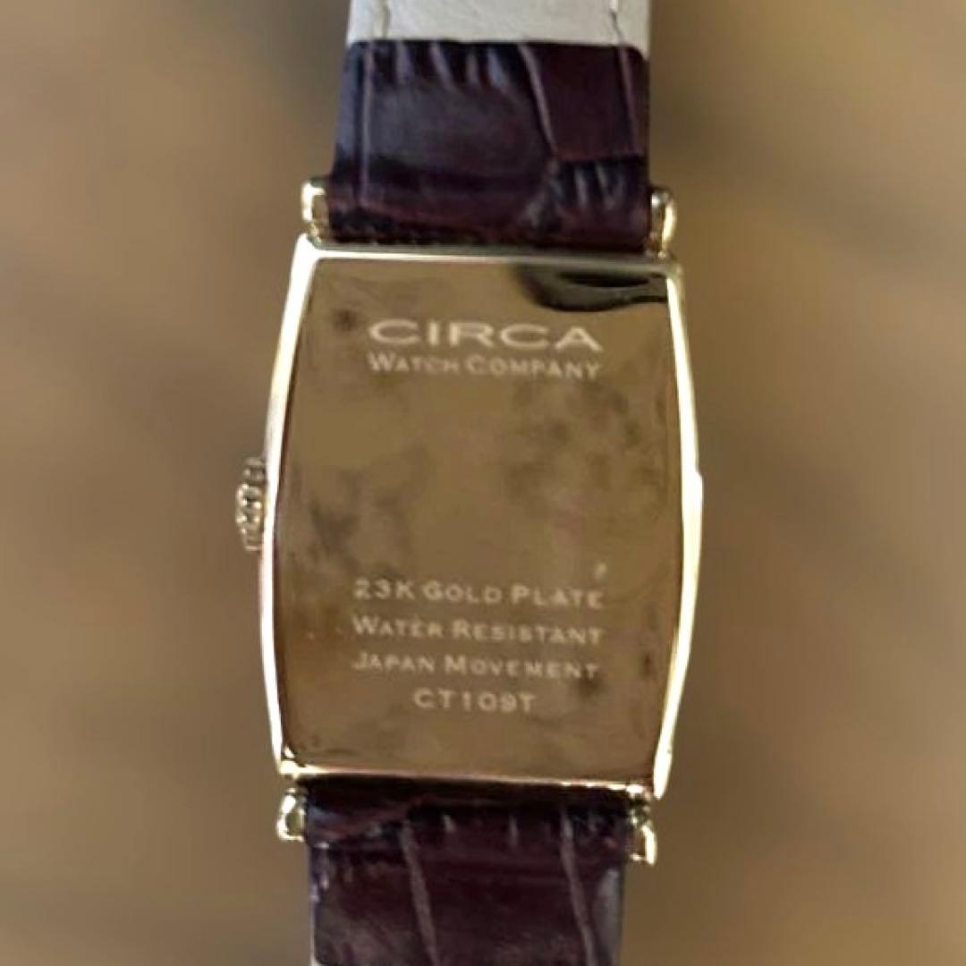 【電池交換済】CIRCA 23K GP サーカ腕時計 クォーツ　スモセコ