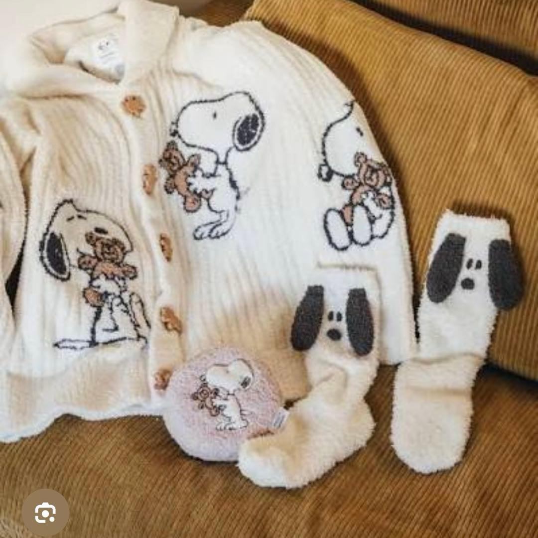 GELATO PIQUE スヌーピー ボアカーディガン