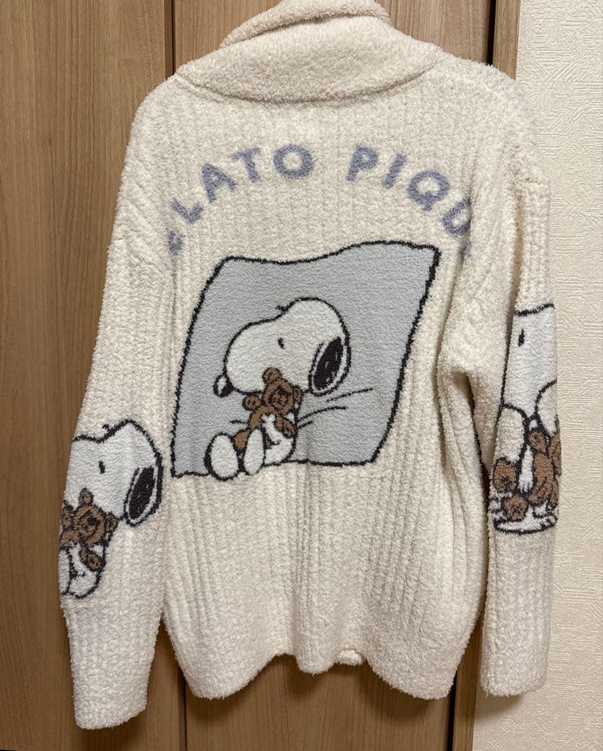 GELATO PIQUE スヌーピー ボアカーディガン