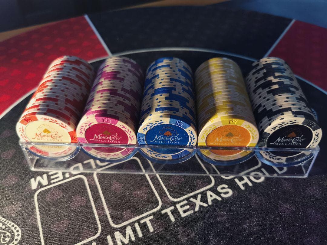 ポーカーチップ☆モンテカルロ・ミリオンズ☆特注セット
