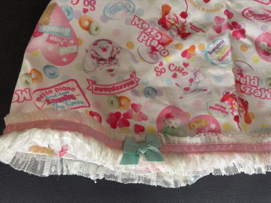 メゾピアノ平成レトロ Y2K スイーツ柄スカート130