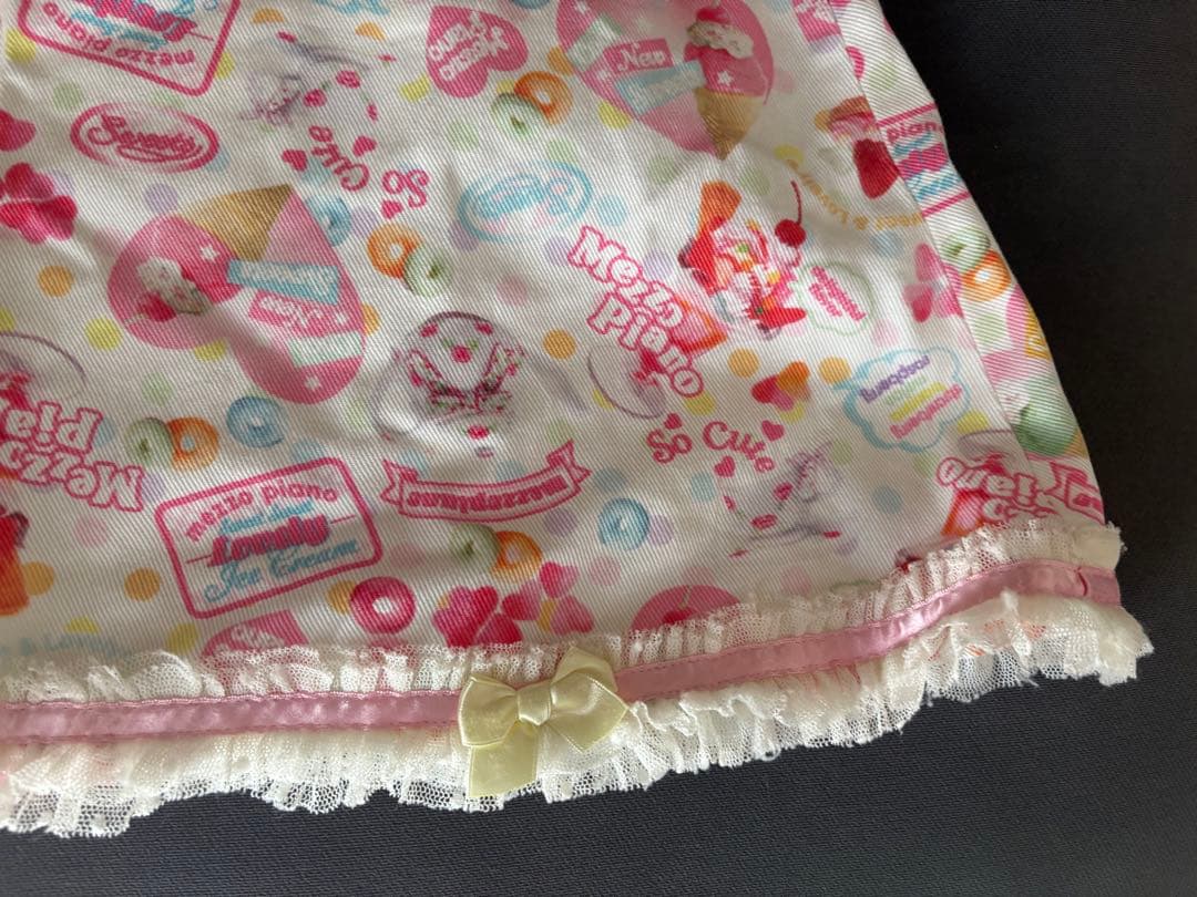 メゾピアノ平成レトロ Y2K スイーツ柄スカート130