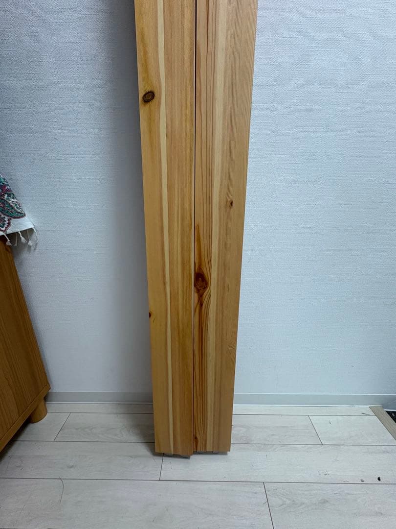 【引取限定】無印良品 シングルベッド パイン材①